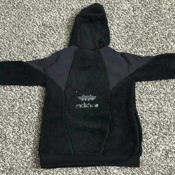 Adidas Cozy Hooded Pullover Sherpa for boys - Picture 6 of 7